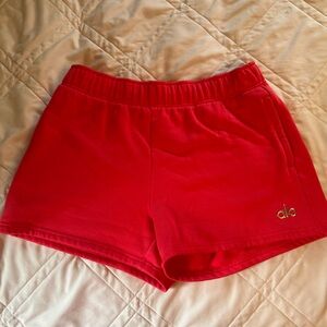 ALO Yoga Red Athletic Shorts